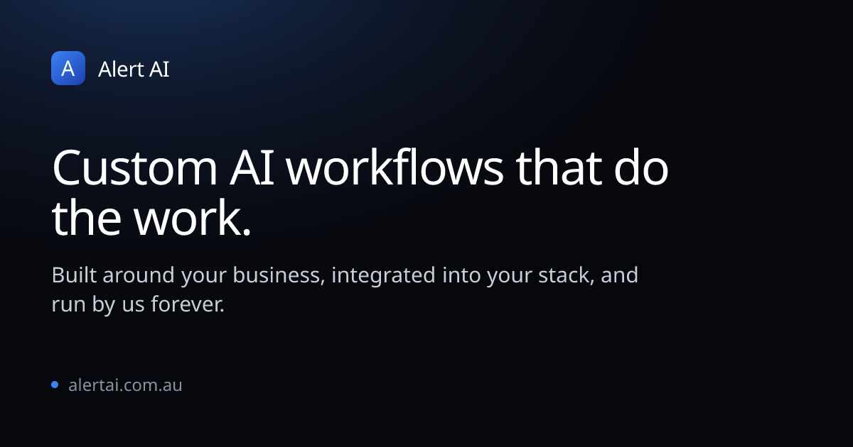 Alert AI — photo from the business website